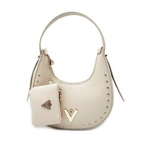 Valentino Beige Studded Hobo Bag